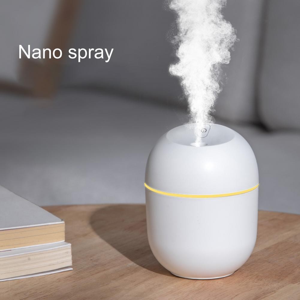 220ML Mini USB Air Humidifier Essential Oil Diffuser for Home Car Ultrasonic Mist Maker with LED Color Night Lamp